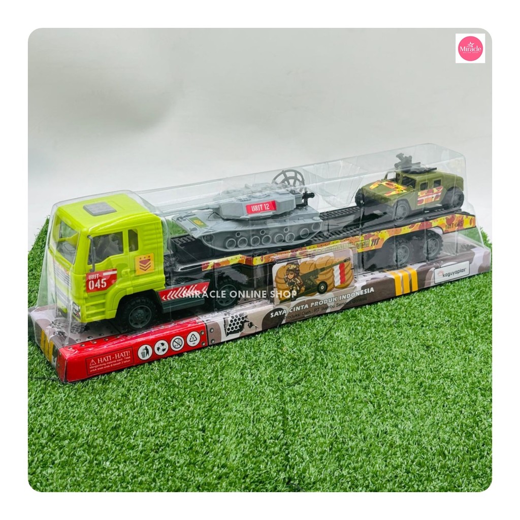 MIRACLE ONLINE SHOP MAINAN TRUK KONTAINER TRAILER ANGKUT MOBIL TANK MILITER