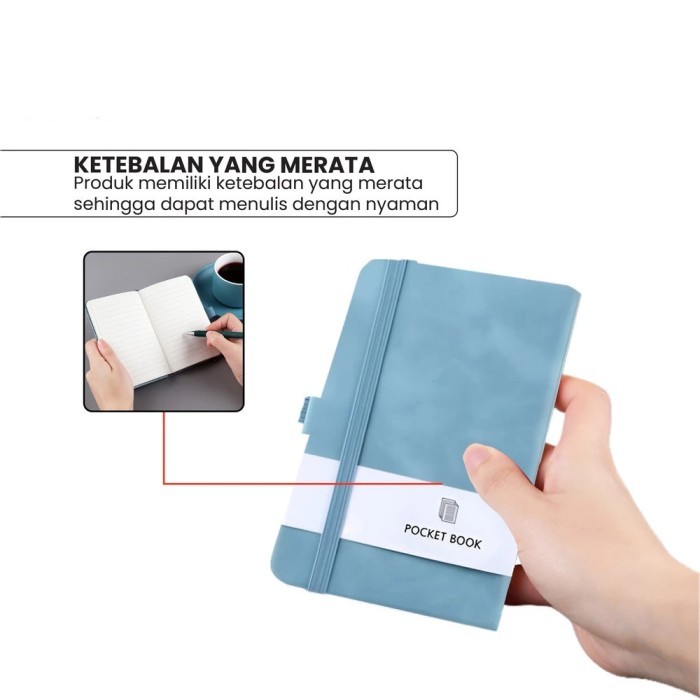 

PocketBook Notebook Notepad A6 A 6 Mini Portable Buku Catatan Jurnal Agenda Planer Blinder Diary Aesthetic Mini Pocket Book Buku Catatan Kecil Agenda Tali Daily Book