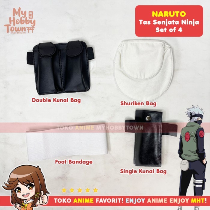Tas Senjata Kunai Shuriken Naruto Ninja
