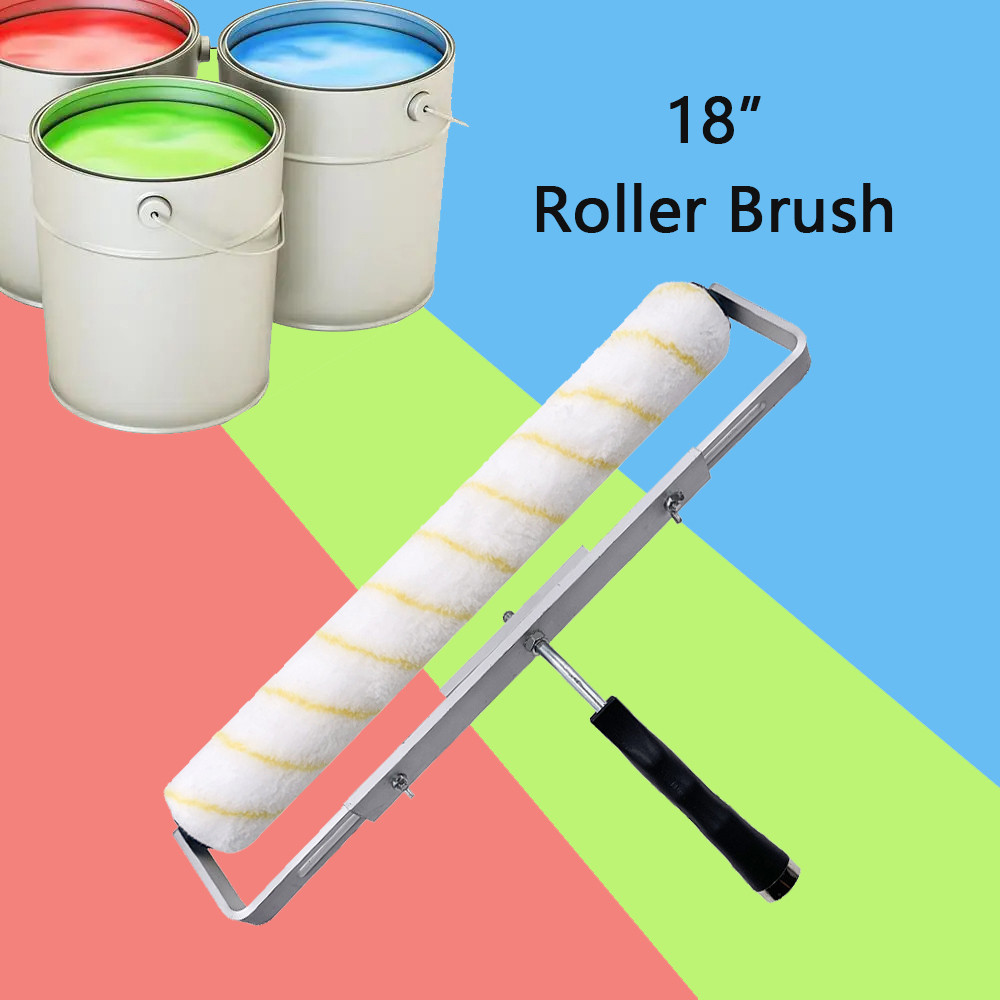 

18 Inch Roller Paint Brushes For Walls With Frame Paint Roller Set Home Painting Supplies For Door Bedroom Home