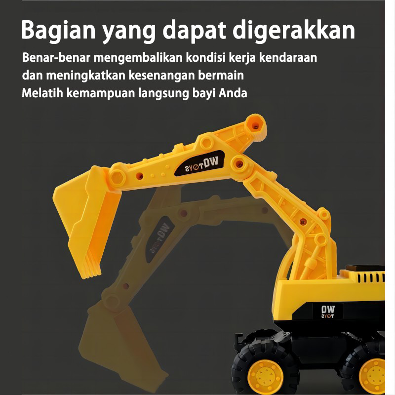 

JIQILE Mobil Mainan Anak Laki Laki Mobil Mobilan Truk Besar Buldoser Car Toys Trucks Engineering Car