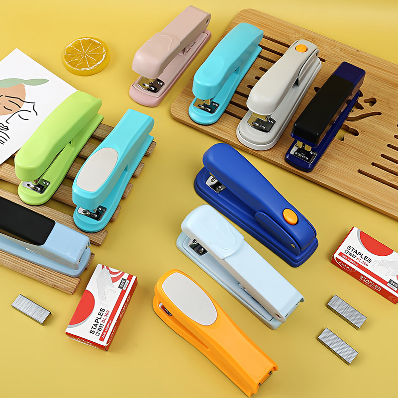 

1pc Durable Metal Desktop Stapler for Office and School Use - Portable and Standard Size with Easy Paper Handling
