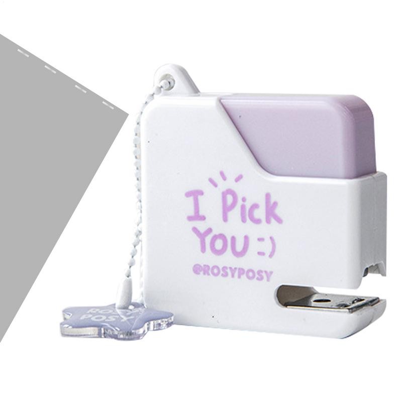 

Portable Stapler Lightweight Stapler And Staple Set Cute Office Supplies Miniature Stapler Set Portable Office Supply Stapler