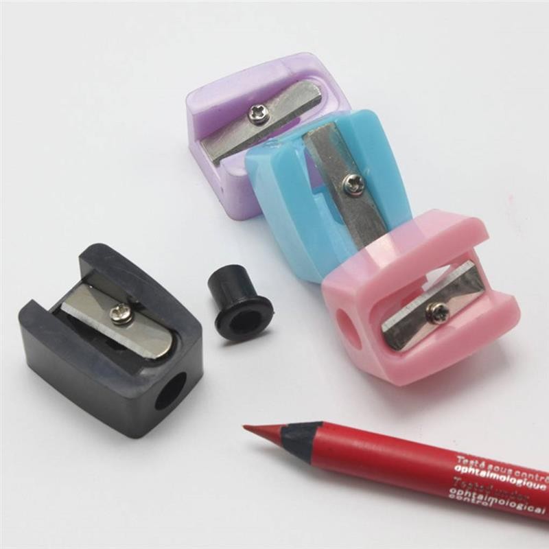 

50pcs Pro Beauty Eyebrow Pencil Comb Makeup Cosmetic Tool Pencil Sharpener