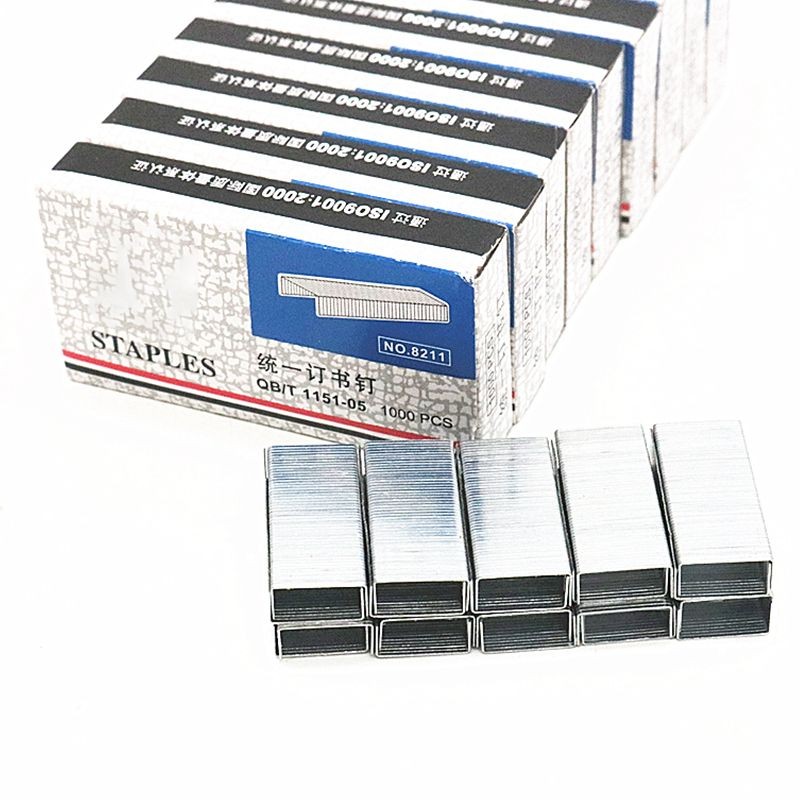 

Standard Staples, 30mm Length, 25 Sheets Capacity, About 900 Per Box, NO.12 24/6 Mini Staples Fits Standard Staplers -Silver