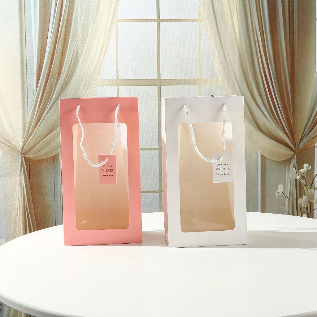 

Flower Packing Paper Bag Gift Box Tas Bouquet Flower Handbag