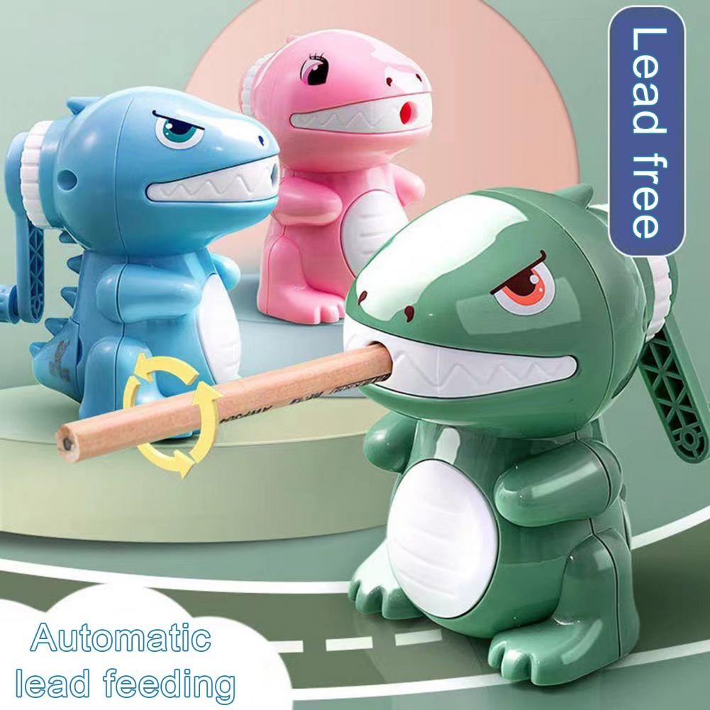 

Dinosaur Pencil Sharpener Cartoon Manual Colored Pencils Sharpener Small Learning Tool Stationery For Classroom School Supplies