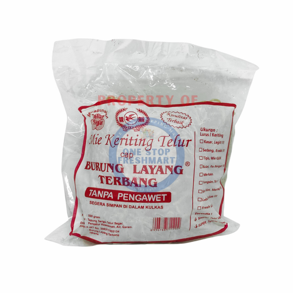 

MIE KERITING CAP BURUNG LAYANG TERBANG 500GR