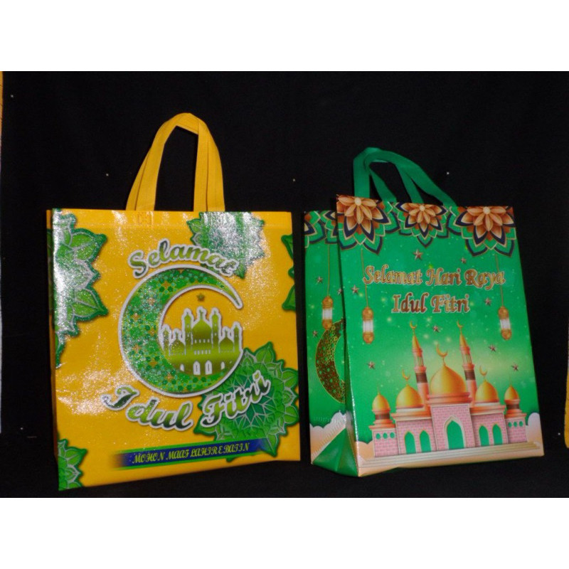 

(LUSIN) laminasi idul fitri lebar besar tas laminasi 30 x 15 x 40 / 35 x 15 x 40 tas laminasi besar paper bag