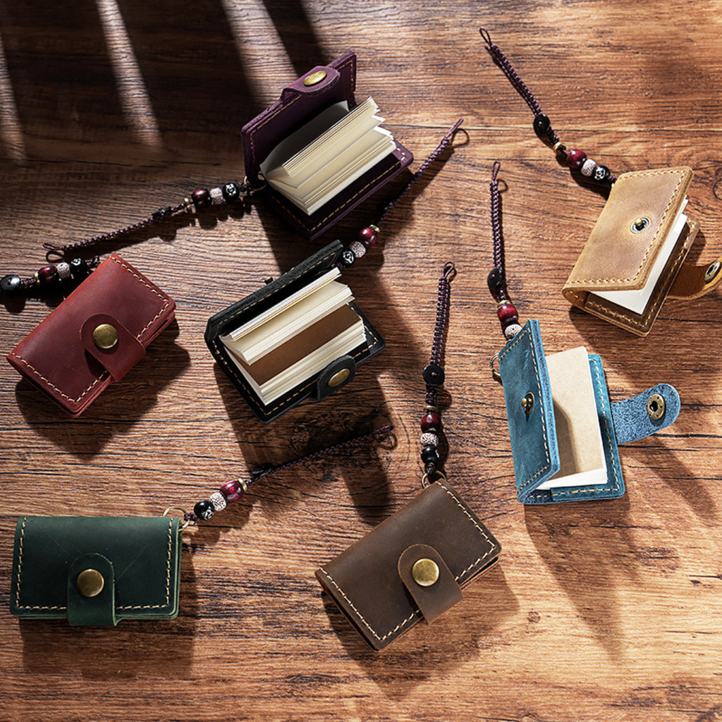 

Super Mini Notebook Cute Planner Vintage Cowhide Leather Ultra Tiny Diary Journal with Insert Kawaii Stationery Notepad