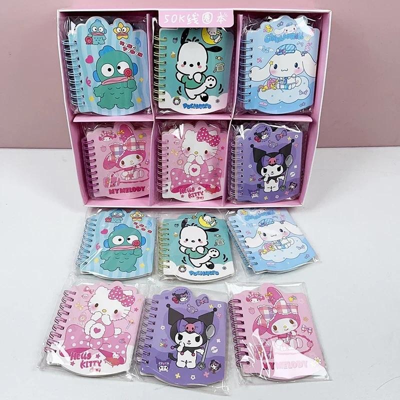 

15/30pcs Sanrio Cute Notebook HelloKitty Kuromi HANGYODON Melody Daily Weekly Planner notepad Stationery student School Supplies