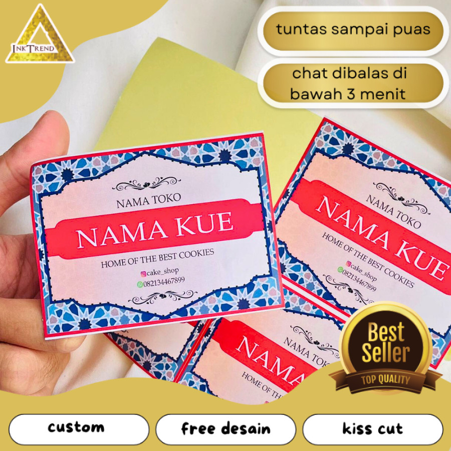 

INKA Sticker Label Idul Fitri - Sticker Toples Kue Kering - Stiker Persegi Panjang bahan chromo