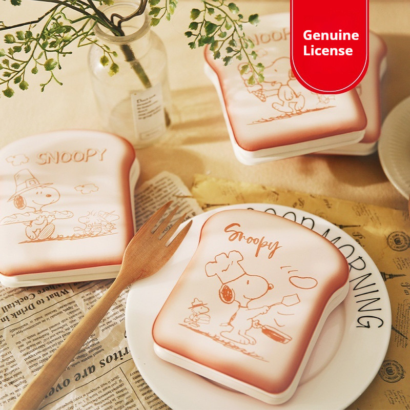 

Cute Snoopy Bread Shaped Notebook Cartoon Children's Blank Page Drawing Learning Stationery Mini Notebook Kawaii Girl Gift