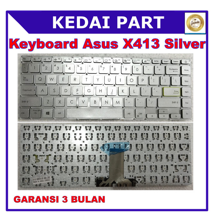 Keyboard Asus A413 X413 E410 X413EA X413F X413FA X413JA X421 Silver