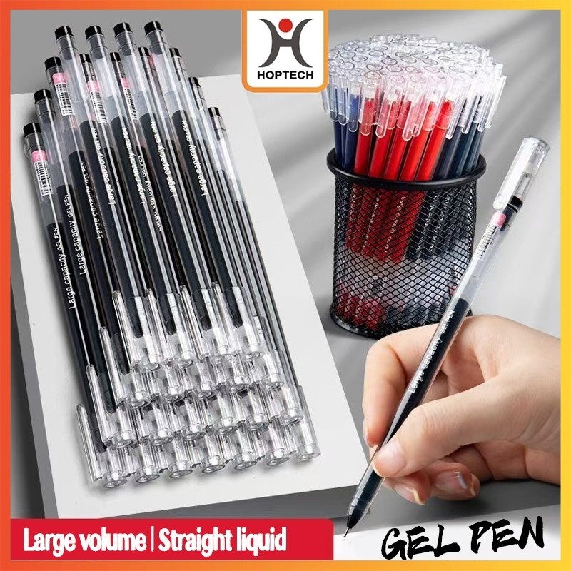 

[MS] GROSIR-Pulpen Gel 0.5mm Isi Banyak 3 Warna Tinta Cair Transparan Alat Tulis ATK Kantor Murah