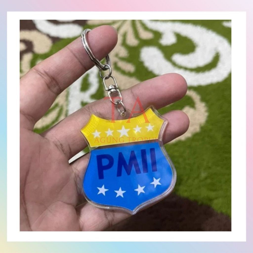Ganci PMII Gantungan Kunci PMII Murah Ganci PMII Akrilik
