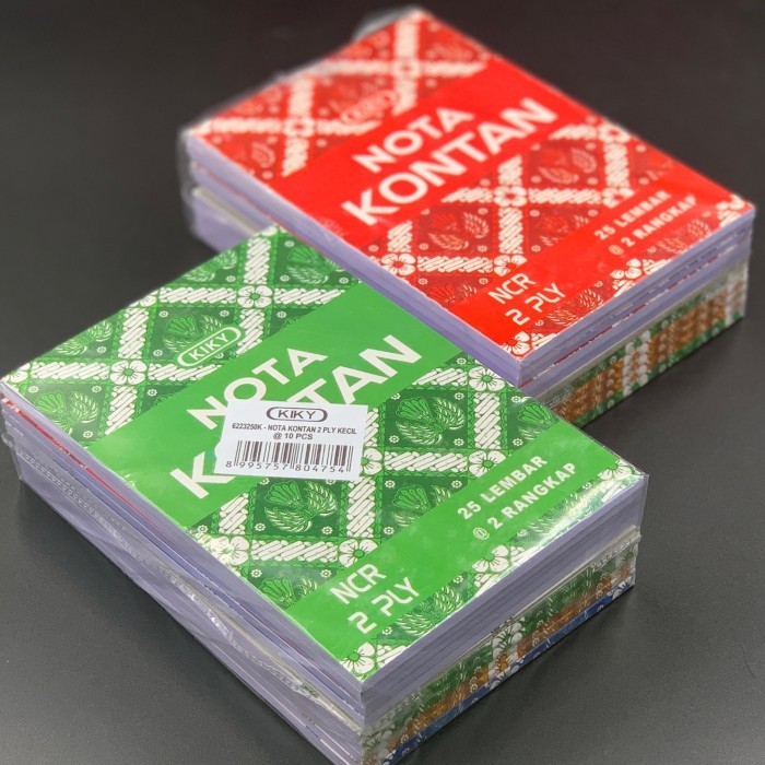 

[ATR] NOTA KONTAN KECIL 2 PLY NCR & 1PLAY (1PAK ISI 10PCS )
