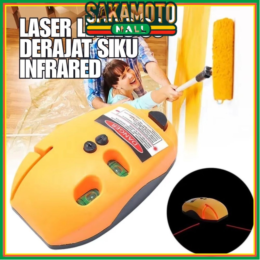 

Laser Levels 90 Derajat Siku Infrared Line Projection Right Angle Horisontal Vertical BR021