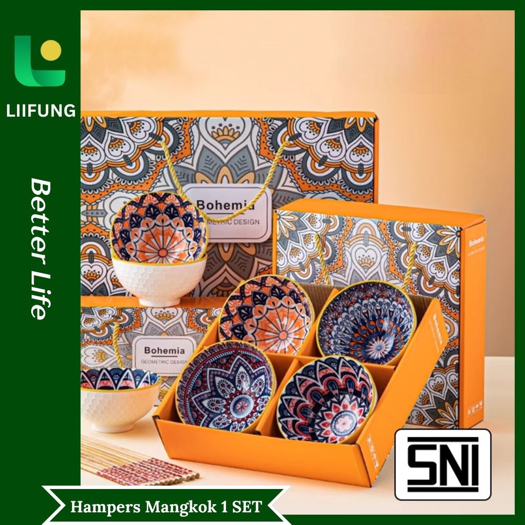 Hampers Mangkok Set | Hampers Piring Keramik Set | Parcel Keramik Set |  Gift Set Hampers | Mangkok 