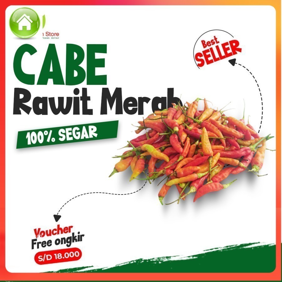 

Cabe Rawit dan Cabe Merah Besar 250gram Cabai Sayur Mayur Bersih