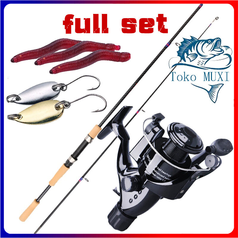 joran pancing full set Pancing 1 Set Lengkap Kuat Jorang Pancing Kuat 50kg Joran Set Lengkap Set Ala