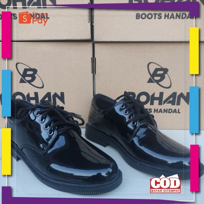 UKURAN SIZE 37 38 39 40 41 42 43 44 45 / { berkualitas} sepatu pdh TNI POLRI pdh 01 TNI KILAP satpam