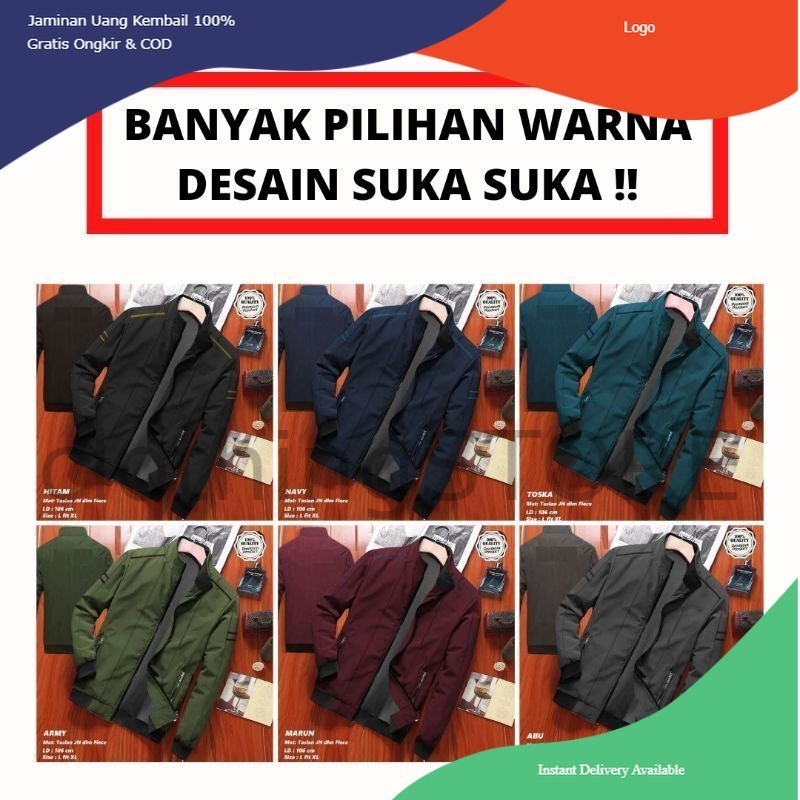JAKET CUSTOM SABLON/BORDIR - JAKET CUSTOM SATUAN