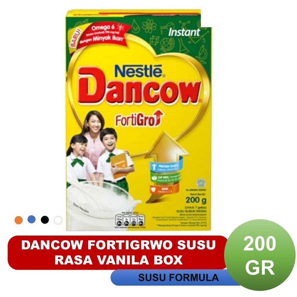 

Dancow Forti grwo Susu Rasa Vanila Box 200 gr