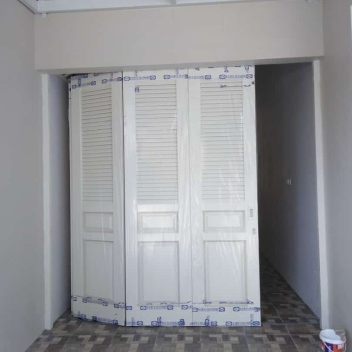 pintu garasi besi sliding minimalis merk GRANT ukuran standard