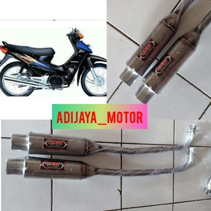 PROMO Knalpot Racing Supra fit, Supra x, Supra lama merek Csr racing Cod