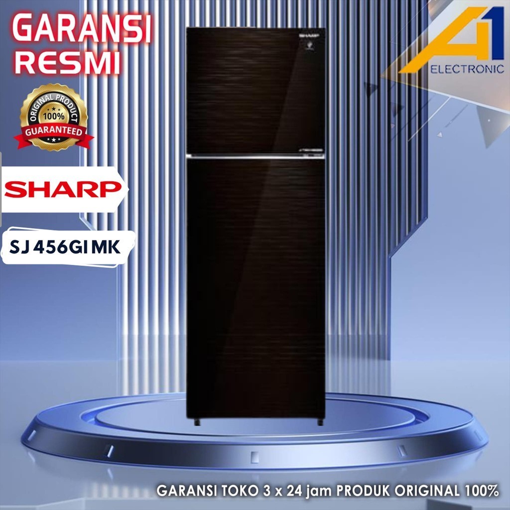 SHARP Kulkas SJ456GI MK / SJ 456GI MK 2 Pintu Inverter 352 L