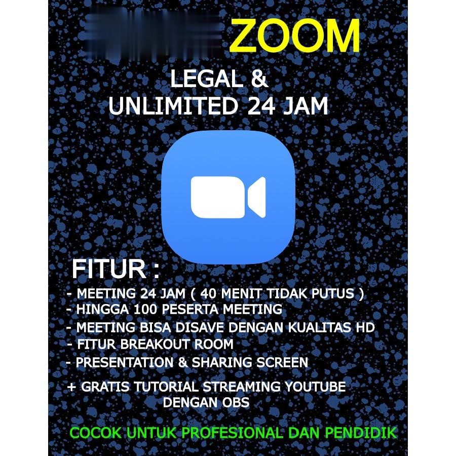 Jual Zoom Meeting Unlimited PRO 1 Hari Termurah | MD:Re