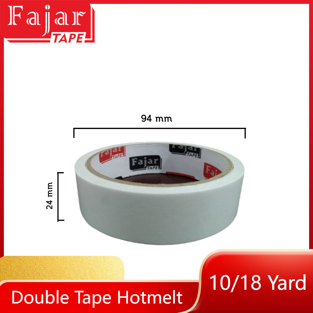 

Double Tape Hotmelt / 24 mm x 10 yard (Full Meter)
