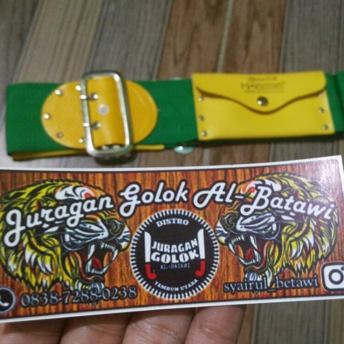 promo ✨ -SABUK IJO BETAWI Sabuk Betawi Sabuk Haji Sabuk Jara Sabuk Silat - Hijau muda