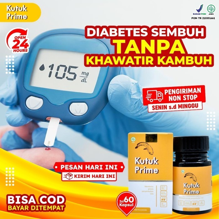 

Baru !! Kutuk Prime - 3X Lebih Cepat Bantu Redakan Luka Diabetes & Gula Darah