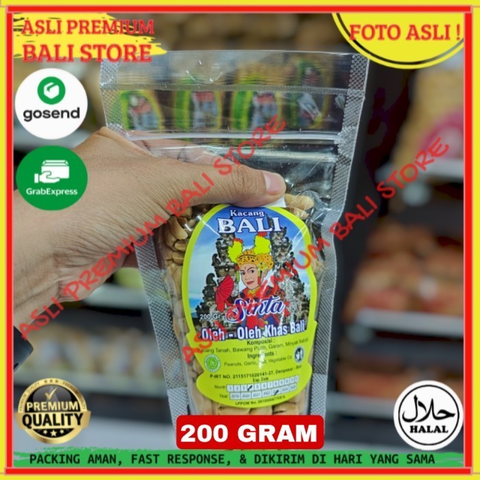 

OLEH OLEH MAKANAN CEMILAN CAMILAN SNACK KULINER KHAS ASLI ORI ORIGINAL BALI KACANG KAPRI SINTA 200 GRAM GR