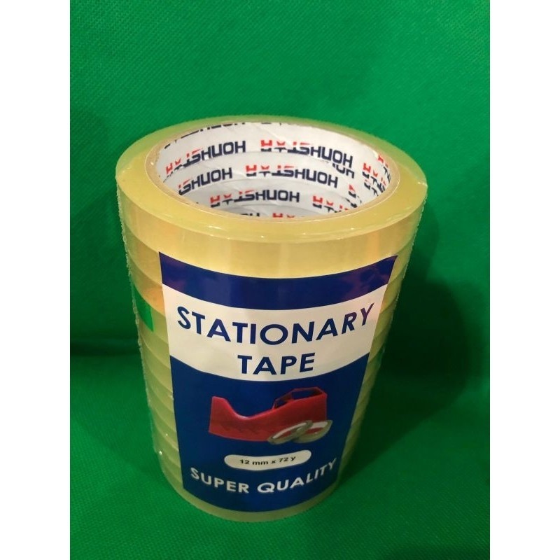 

Lakban Honhstar Isolasi Tape 12mmx72yr ISI 12 ROLL MURAH UG5