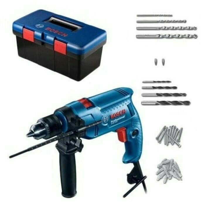 BOSCH Bor Listrik GSB 550 FREEDOM kit box & Mata Bor Xline 33 pcs