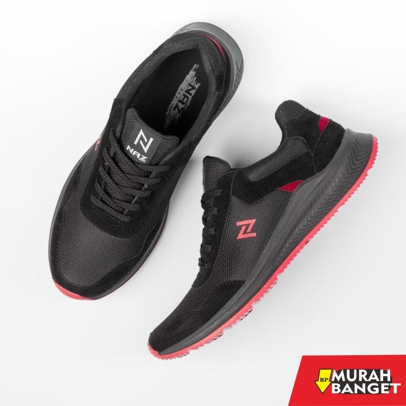 Sepatu olahraga- AINSLEY BLACK  Sneaker pria~ Sneaker running pria-wanita  terbaru Naz / Sporty / ol