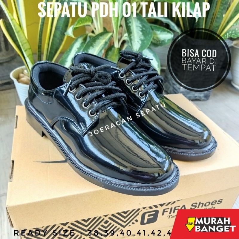 Sepatu pdh- Sepatu Pdh Tni Polri Dishub Satpam Security Paskibra Pria SEPATU PDH TNI POLRI DISHUB SA