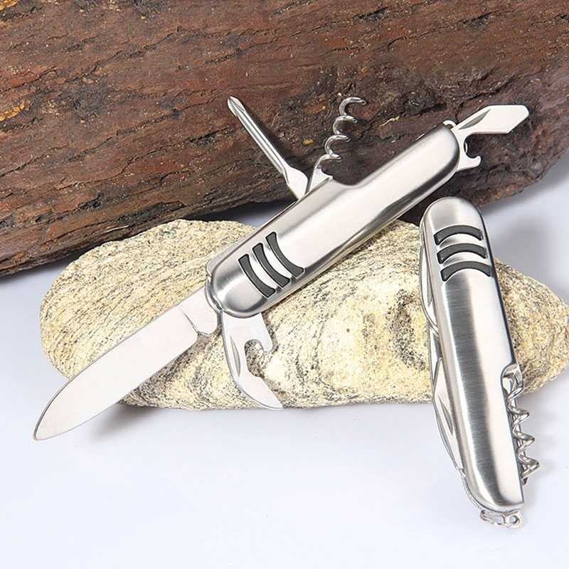 Pisau Lipat Army Pocket Knife Edc Multifungsi 11 In 1 Pisau Lipat Campig Outdoor Survival