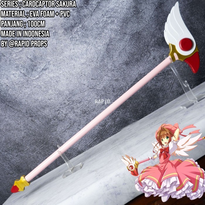 Property Cosplay / Sealing Wand Cardcaptor Sakura Prop for Cosplay