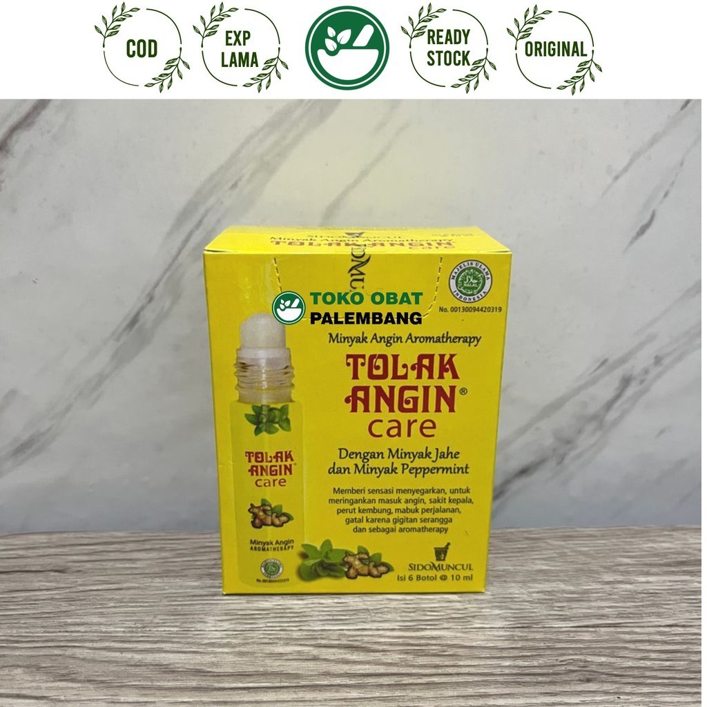 

6 BOTOL TOLAK ANGIN CARE MINYAK ANGIN AROMATHERAPY CARE SIDOMUNCUL MINYAK JAHE MINYAK PEPPERMINT
