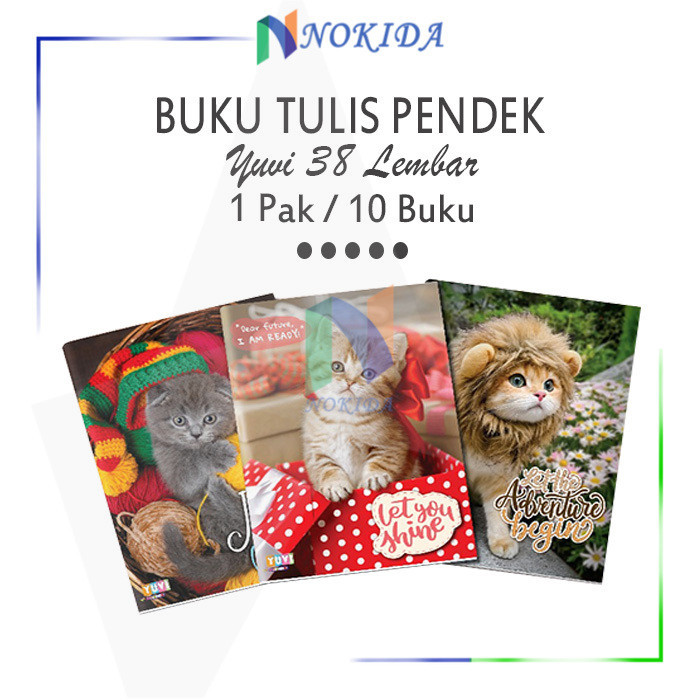 

Nokida Buku Tulis Sekolah Yuvi 38 Lembar [1 Pack] / Buku Tulis / Catatan Harian / Tugas / Latihan / Buku 1 Pak/ Alat Tulis / Perlengkapan Sekolah