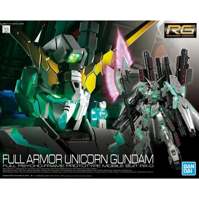 Bandai Gundam Real Grade RG 1/144 Unicorn Full Armor - RG RX-0