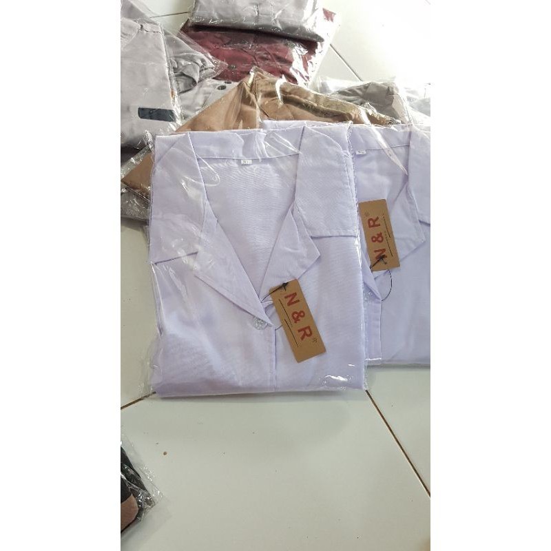 Baju Dinas Putih wanita Baju Putih PNS/ASN, Guru, PPL, PDH, Perawat, Bidan/ GAMIS MODEL BARU MURAH