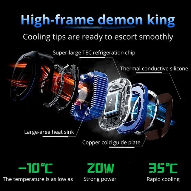 Black Shark Magcooler 3 Pro Magnetic Cooler Phone Gaming Funcooler - Hitam