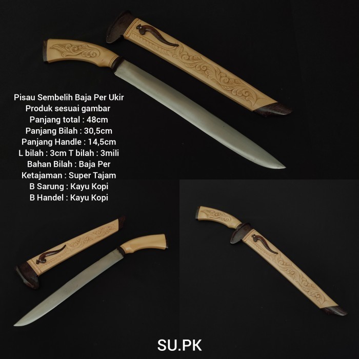 

Pisau Sembelih Baja Per Ukir