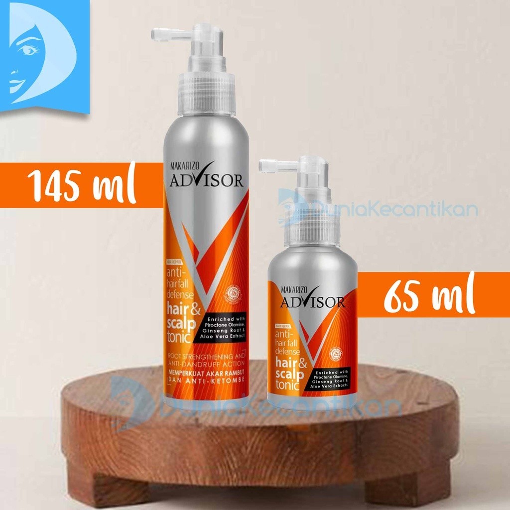 MAKARIZO Advisor Hair & Scalp Tonic Perawatan Rambut Rontok dan Ketombe Toner Rambut Hair Care Makar