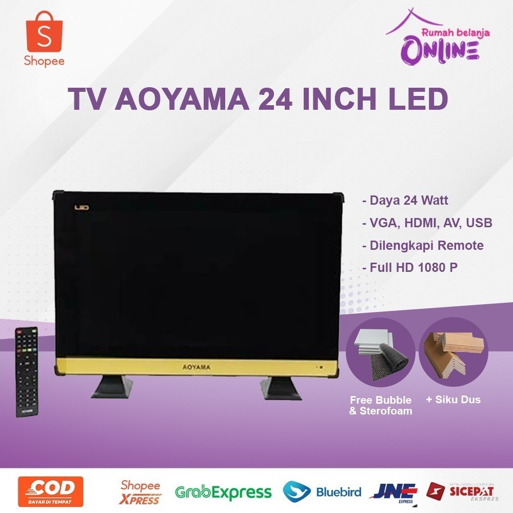 TV AOYAMA DIGITAL LED 24 INCH TV TANPA SET TOP BOX TV DIGITAL TV LED TV MURAH TV BERKUALITAS